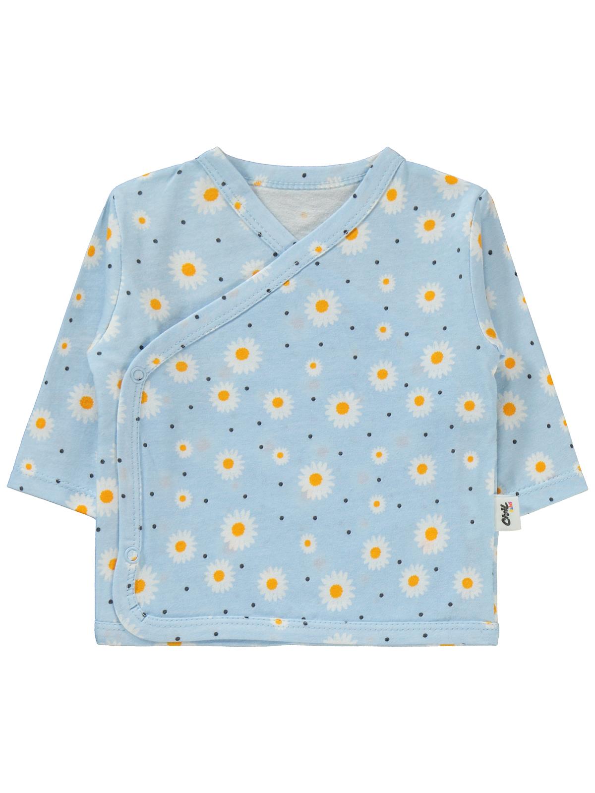 Civil Baby Papatya Baskılı 0-1 Ay Zıbın Takımları - Yeşil