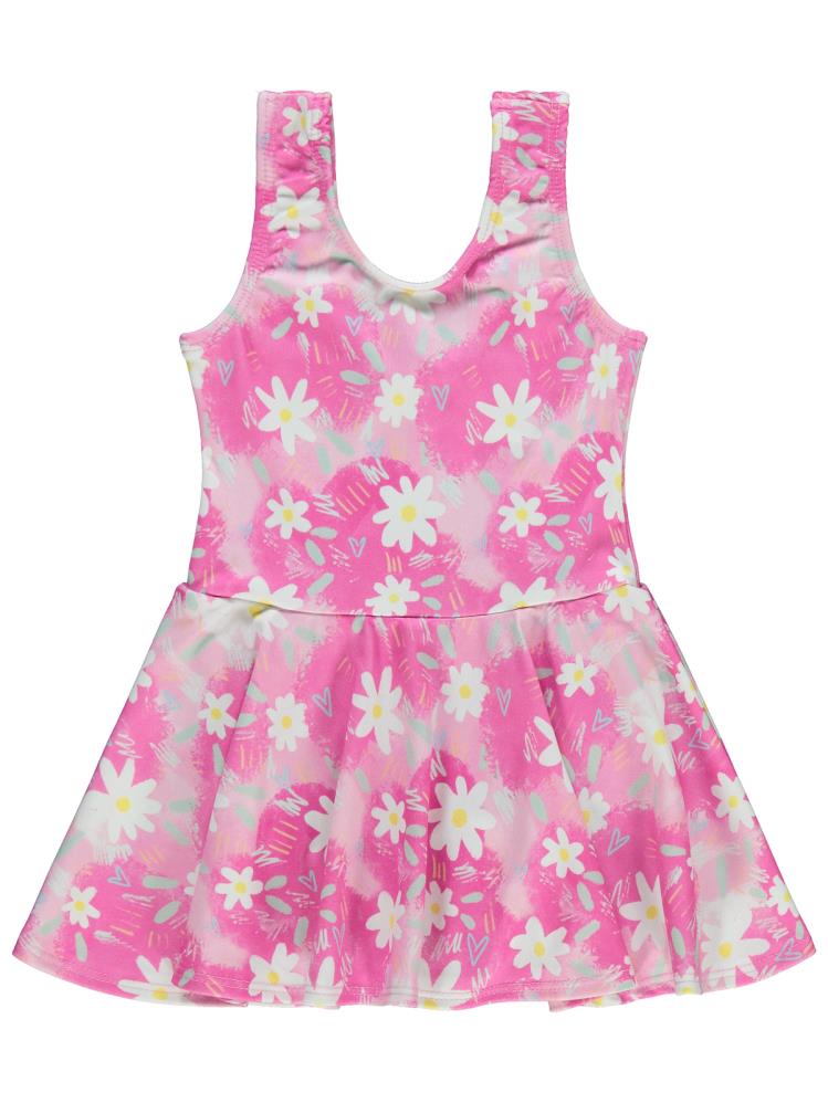 Civil Girls Papatya Desenli 2-12 Yaş Mayo - Pembe