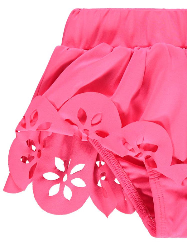 Civil Girls Lazer Kesim 2-12 Yaş Mayo Set - Pembe