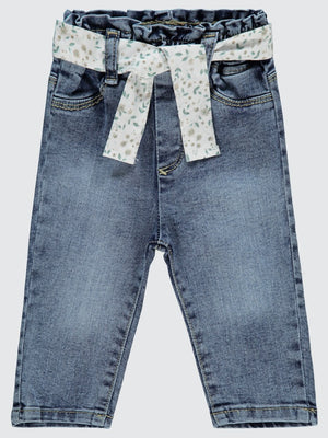 Civil Baby Bel Kuşaklı 6-18 Ay Pantolon - Mavi