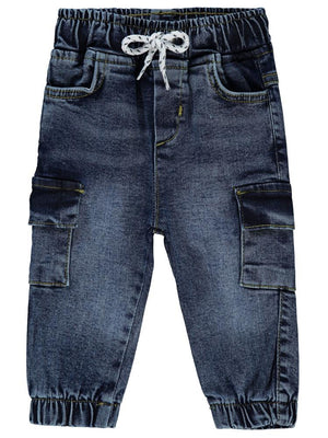 Civil Baby Kargo Cepli Kot 6-18 Ay Pantolon - Mavi