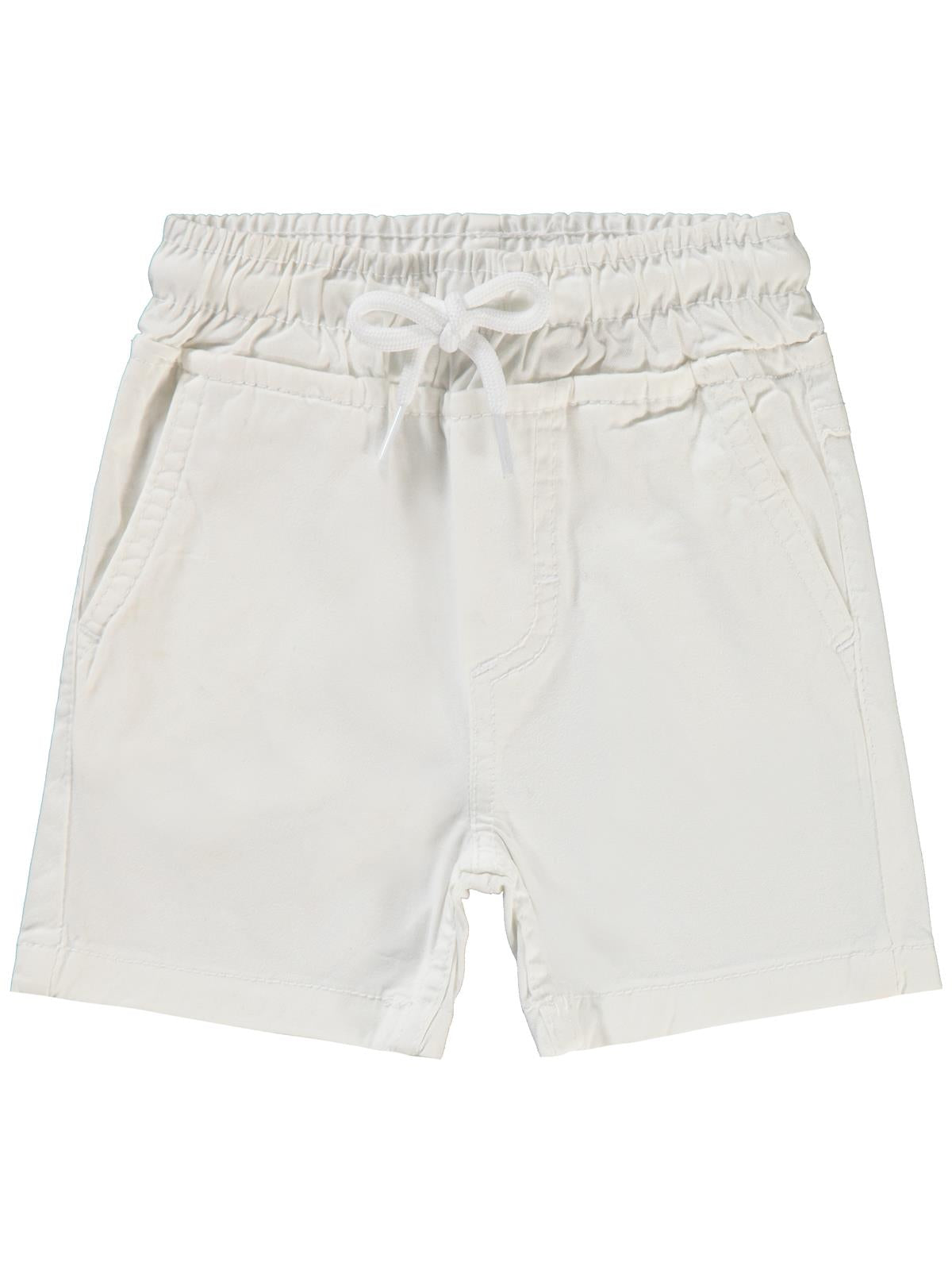 Civil Baby Bel Lastikli Filotolu 6-18 Ay Şort - Beyaz