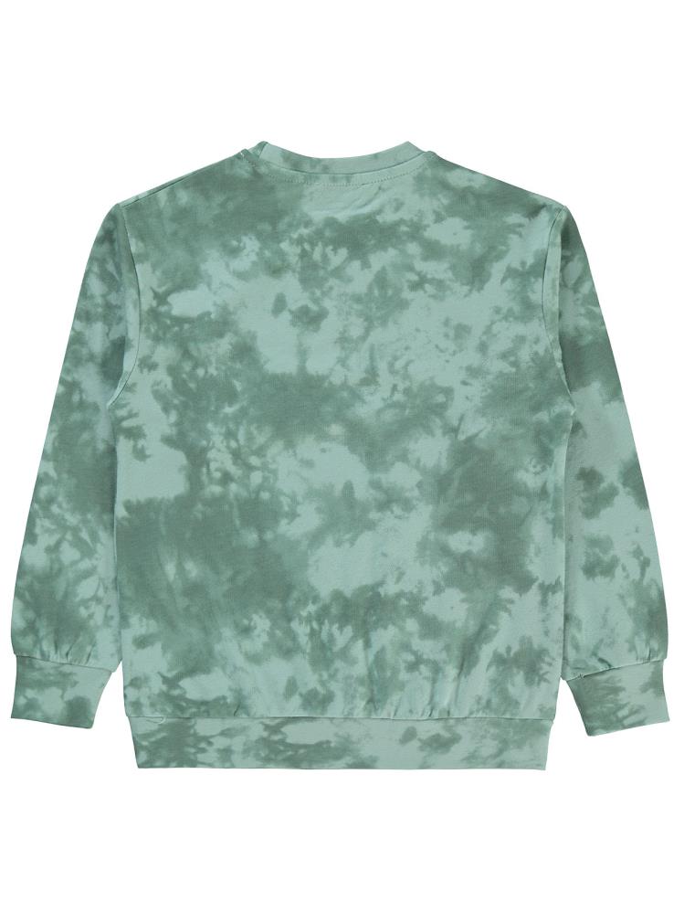 Civil Boys Batik Desenli 6-9 Yaş Sweatshirt - Yeşil