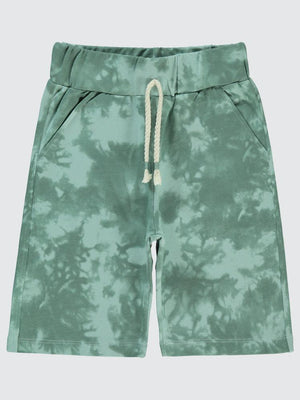 Civil Boys Batik Desenli 6-9 Yaş Şort - Yeşil