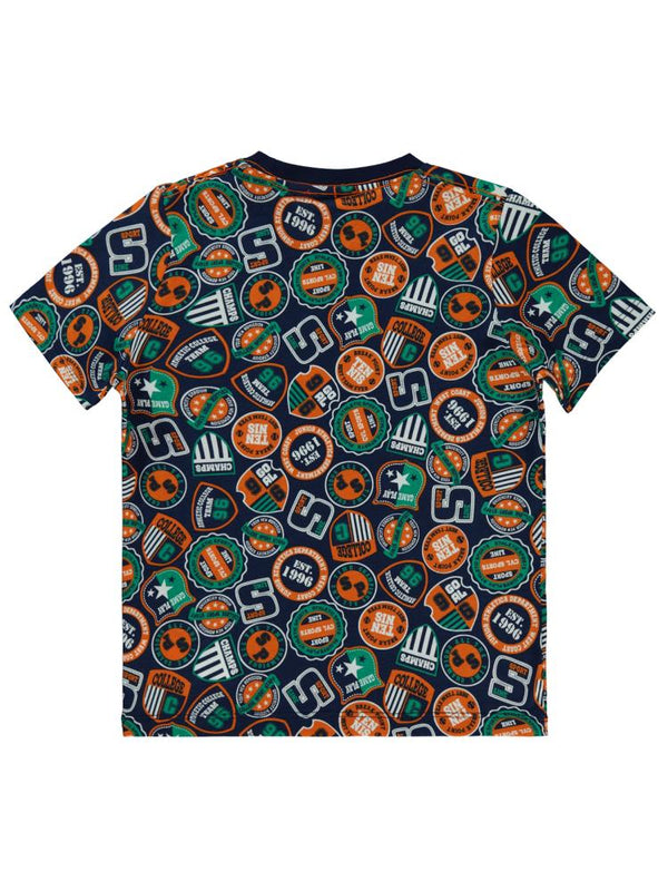 Civil Boys College Sports Empirme 6-9 Yaş Tişört - Lacivert