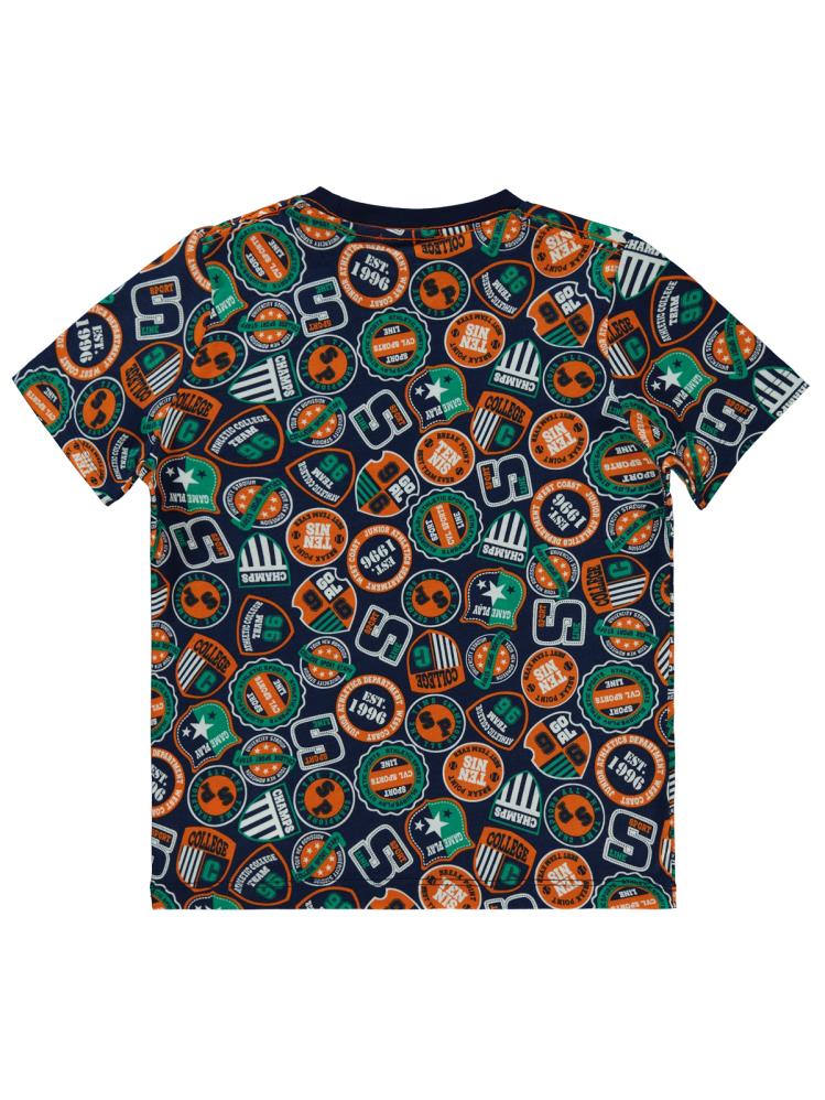 Civil Boys College Sports Empirme 6-9 Yaş Tişört - Lacivert