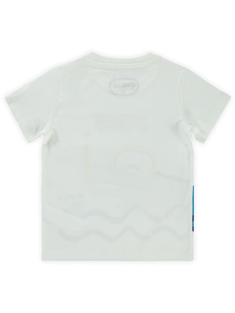 Civil Boys Surf Baskılı 2-5 Yaş Tişört - Ekru