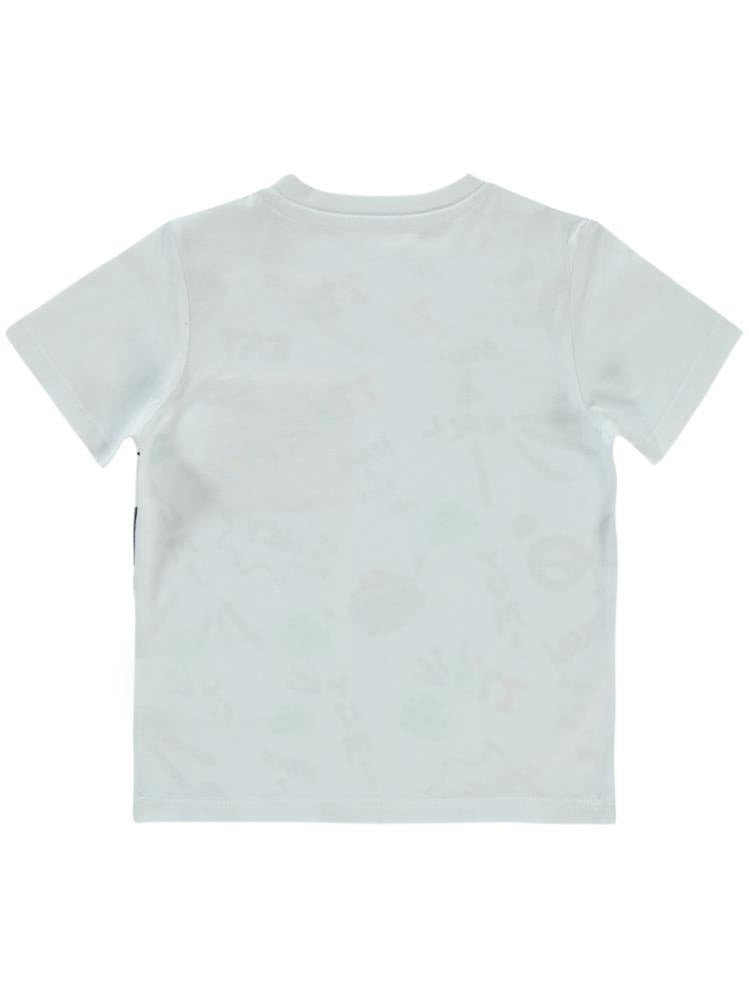 Civil Boys Sushı Baskılı 2-5 Yaş Tişört - Beyaz