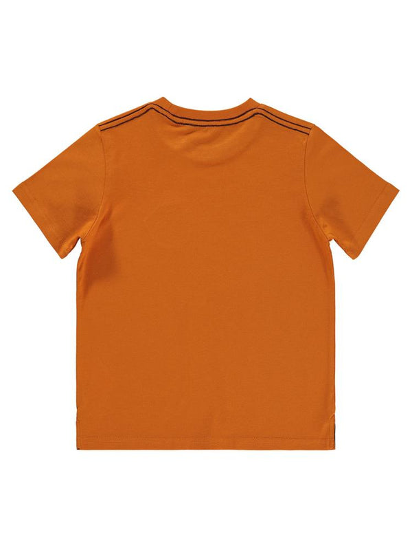 Civil Boys Dont Gıve Up Baskılı 6-9 Yaş Tişört - Turuncu