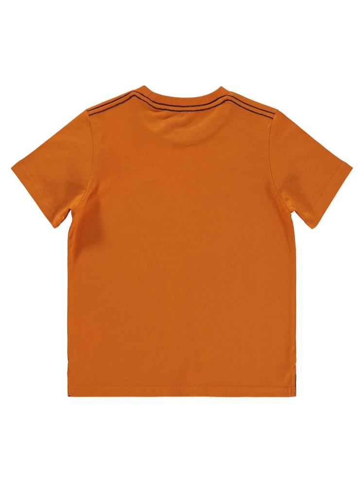 Civil Boys Dont Gıve Up Baskılı 6-9 Yaş Tişört - Turuncu