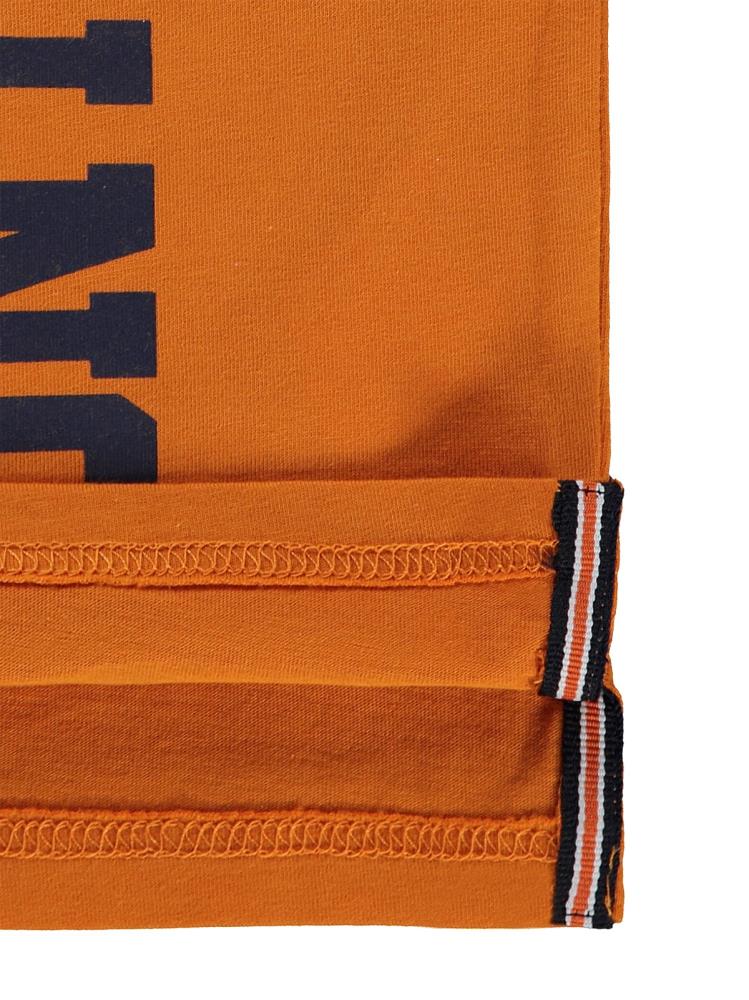 Civil Boys Dont Gıve Up Baskılı 6-9 Yaş Tişört - Turuncu