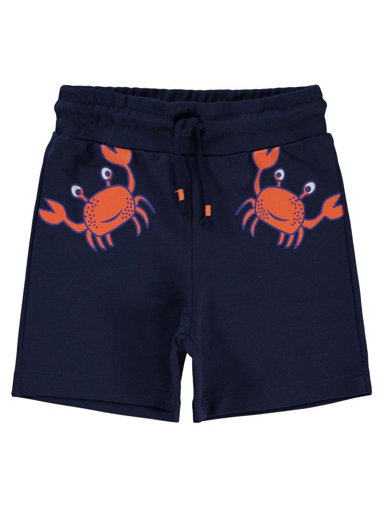 Civil Boys Yengeç Baskılı 2-5 Yaş Kapri - Lacivert