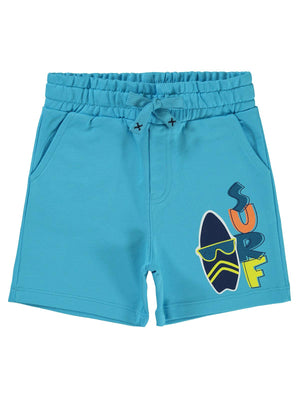 Civil Boys Surfboard Baskılı 2-5 Yaş Kapri - Mavi