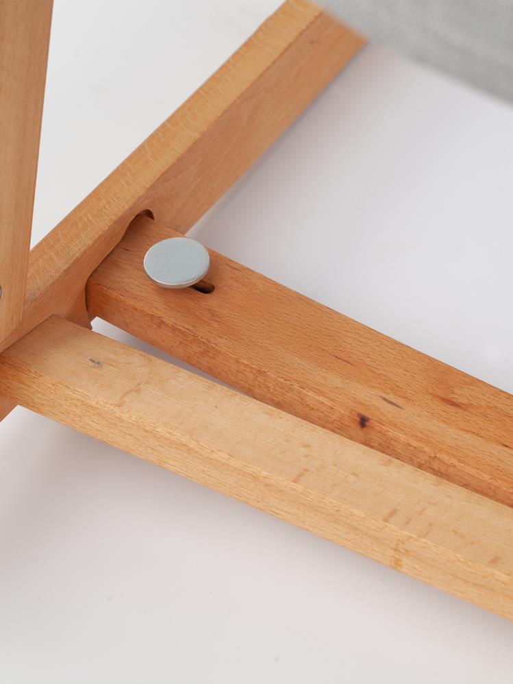 Quero Terra Anne Yanı Ahşap Bebek Beşiği - Gri