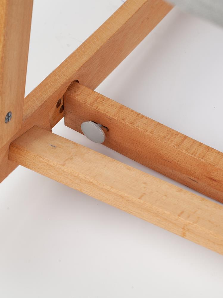 Quero Terra Anne Yanı Ahşap Bebek Beşiği - Gri