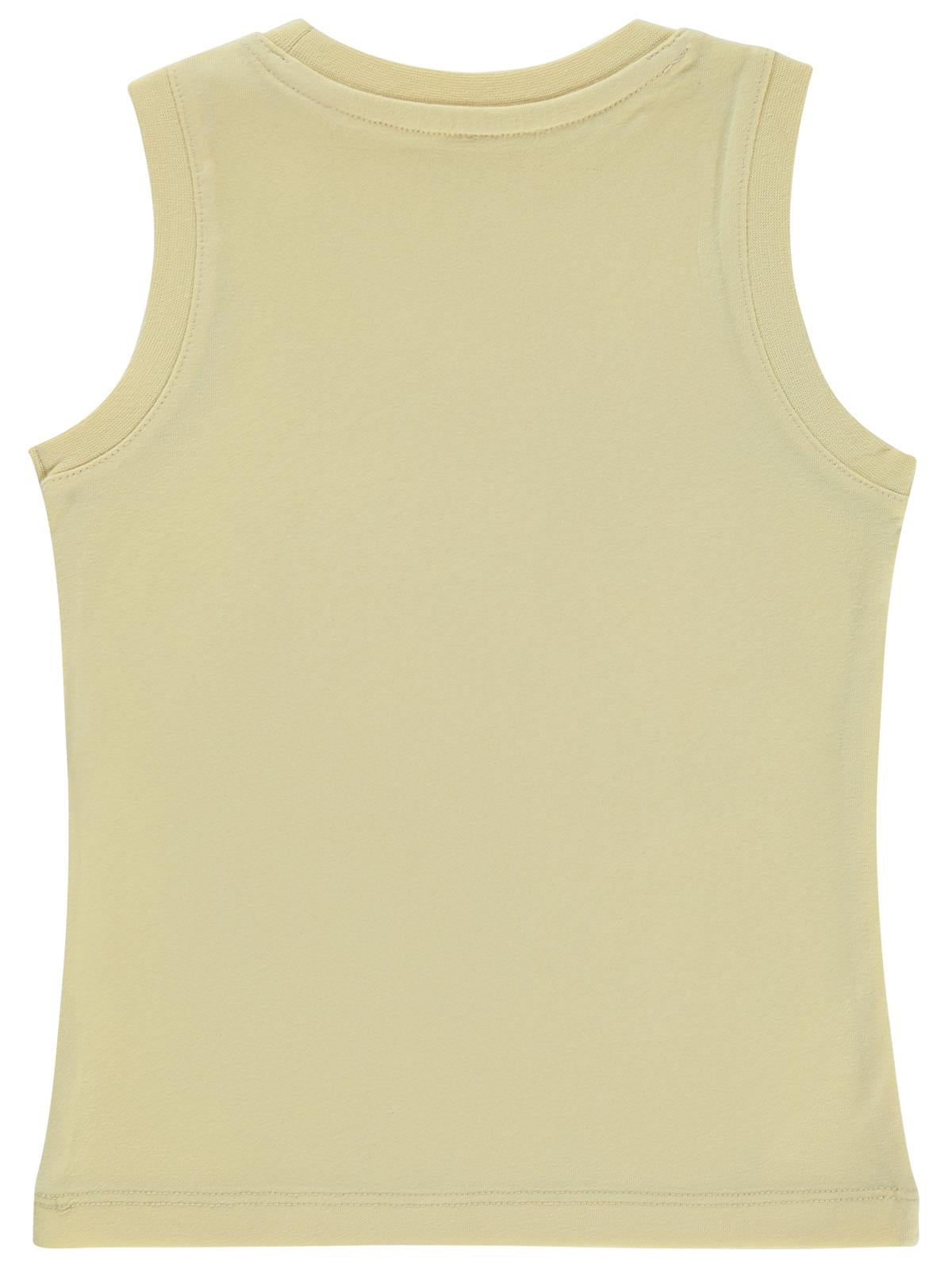 Civil Boys Fıre Fıghters Baskılı Sıfır Kol 2-5 Yaş Tişört - Bej