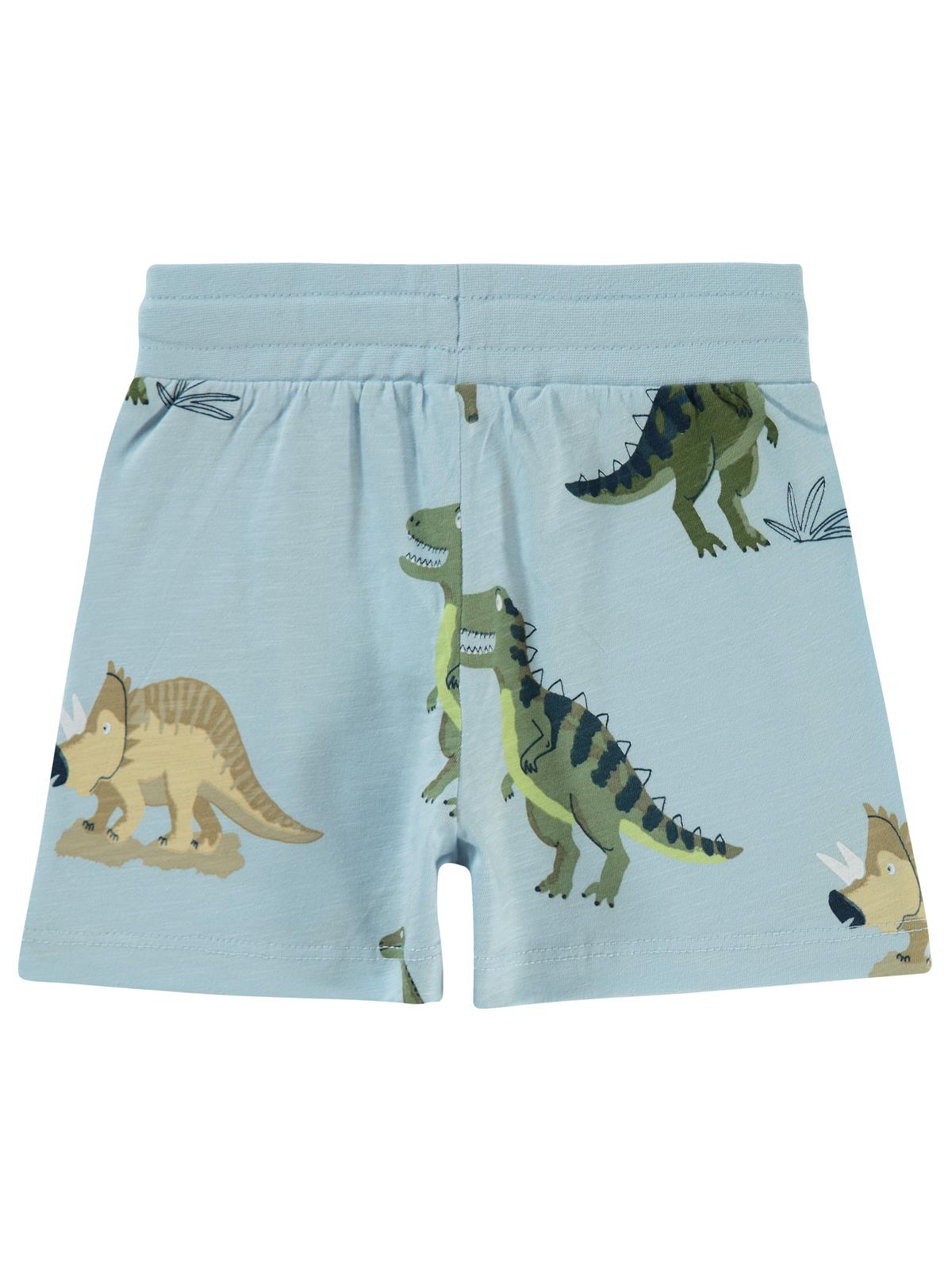Civil Boys Dinozorlar Alemi Empirme  2-5 Yaş Şort - Mavi