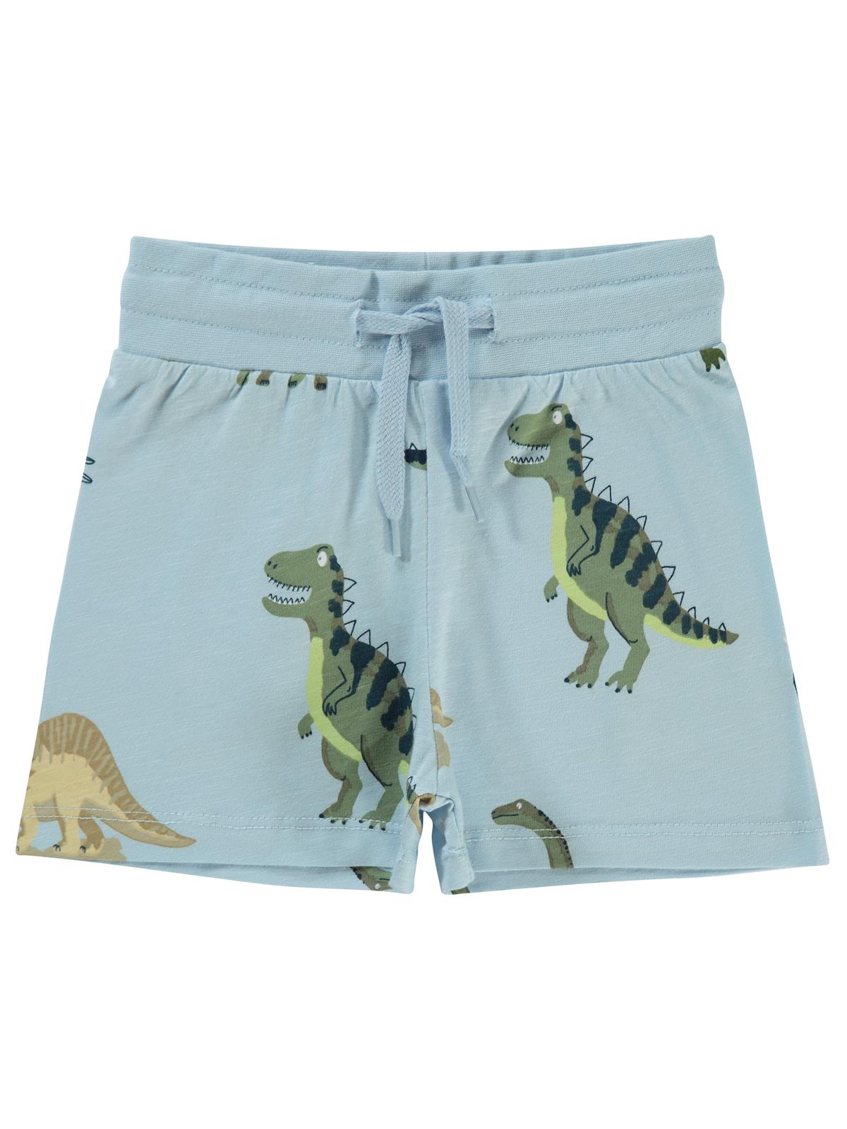 Civil Boys Dinozorlar Alemi Empirme  2-5 Yaş Şort - Mavi