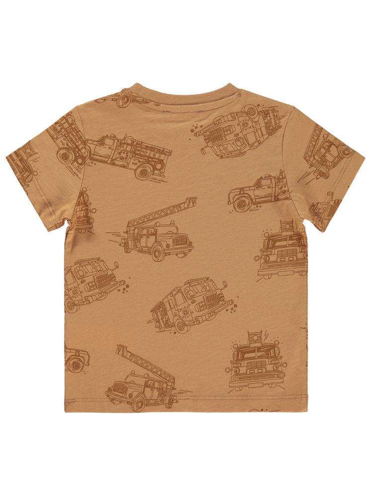 Civil Boys İtfaiye Empirme  2-5 Yaş Tişört - Turuncu