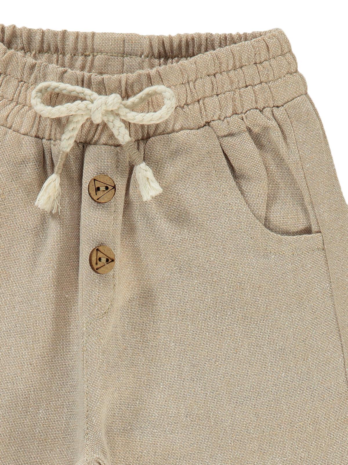 Civil Boys Süs Bağçıklı 2-5 Yaş Pantolon - Bej