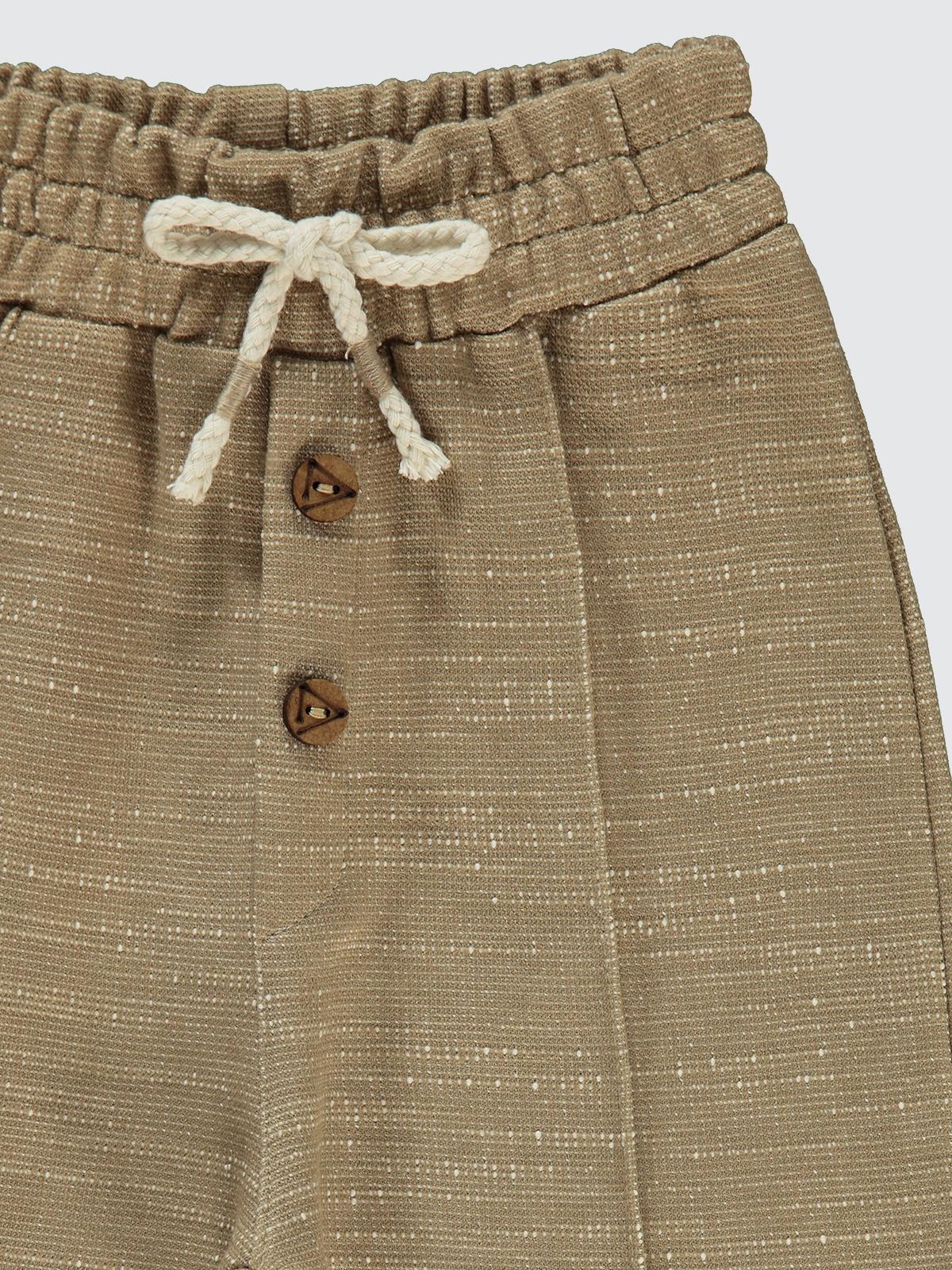 Civil Boys Süs Düğmeli 2-5 Yaş Eşofman Altı - Bej