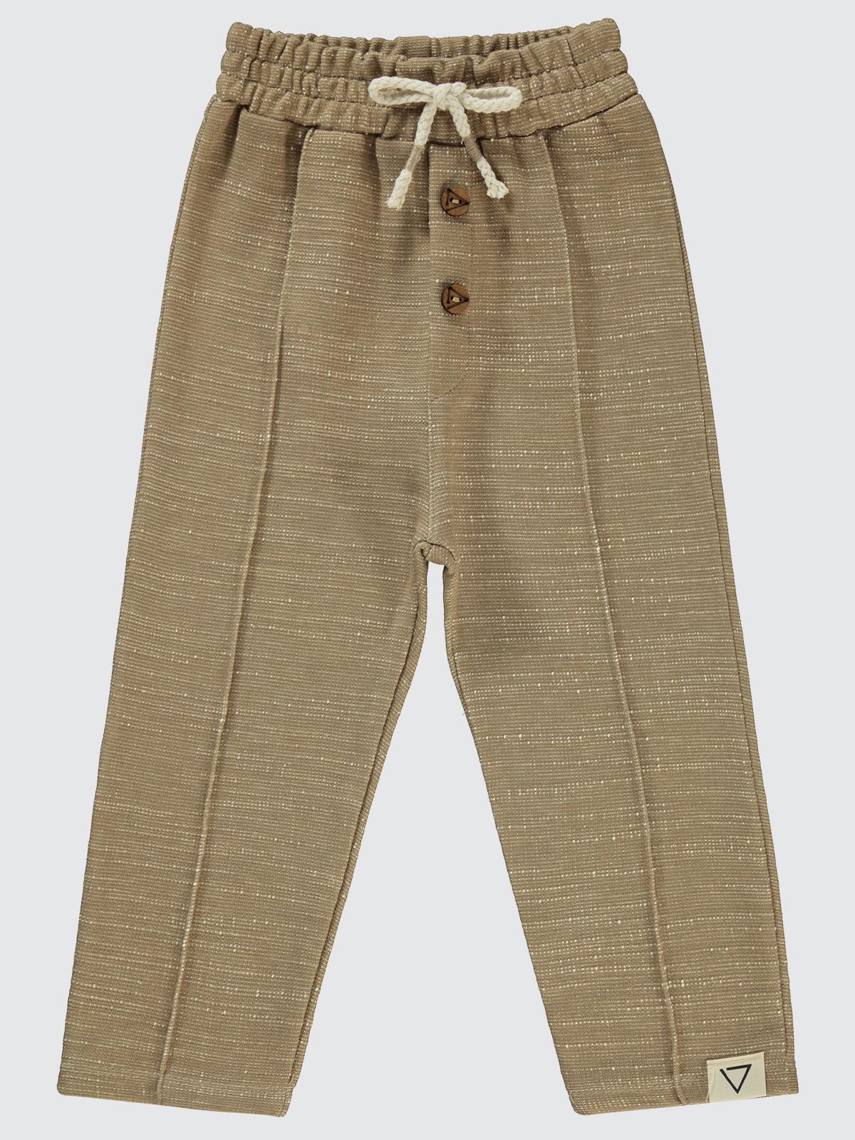 Civil Boys Süs Düğmeli 2-5 Yaş Eşofman Altı - Bej