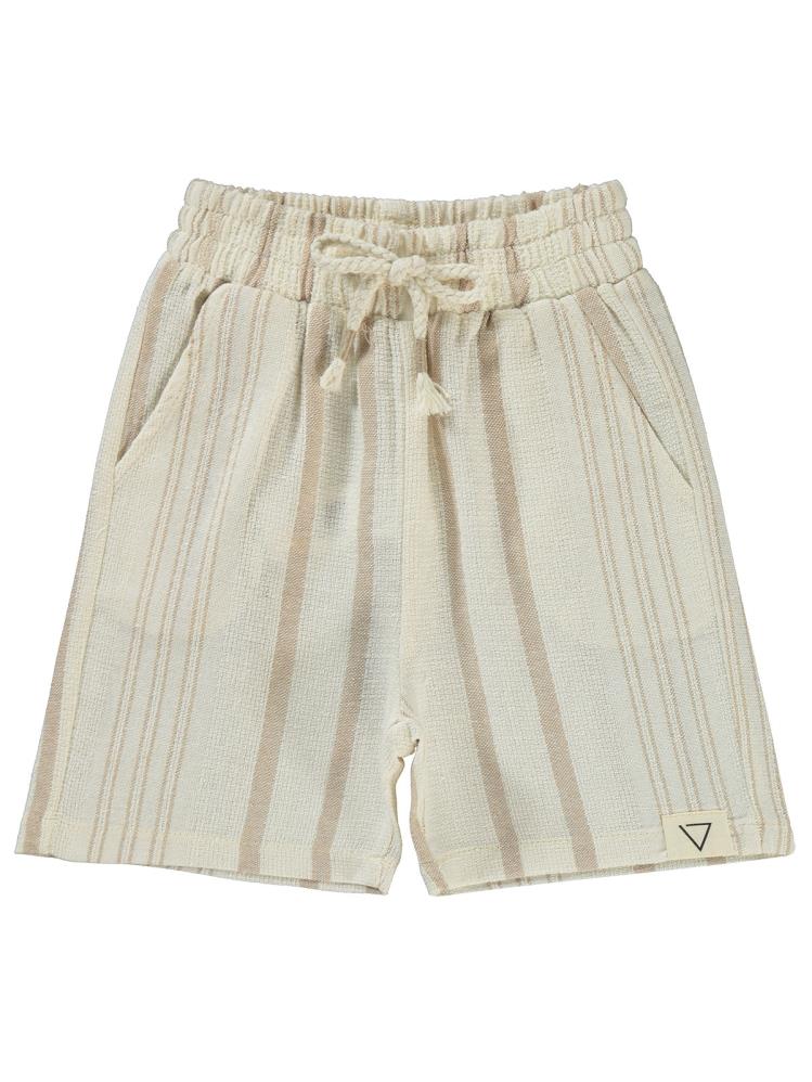 Civil Boys Kendinden Desenli Cepli 2-5 Yaş Kapri - Bej