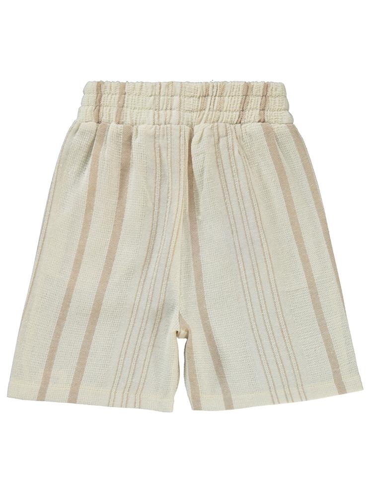 Civil Boys Kendinden Desenli Cepli 2-5 Yaş Kapri - Bej