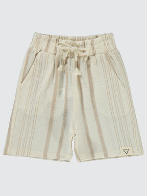 Civil Boys Kendinden Desenli Cepli 2-5 Yaş Kapri - Bej