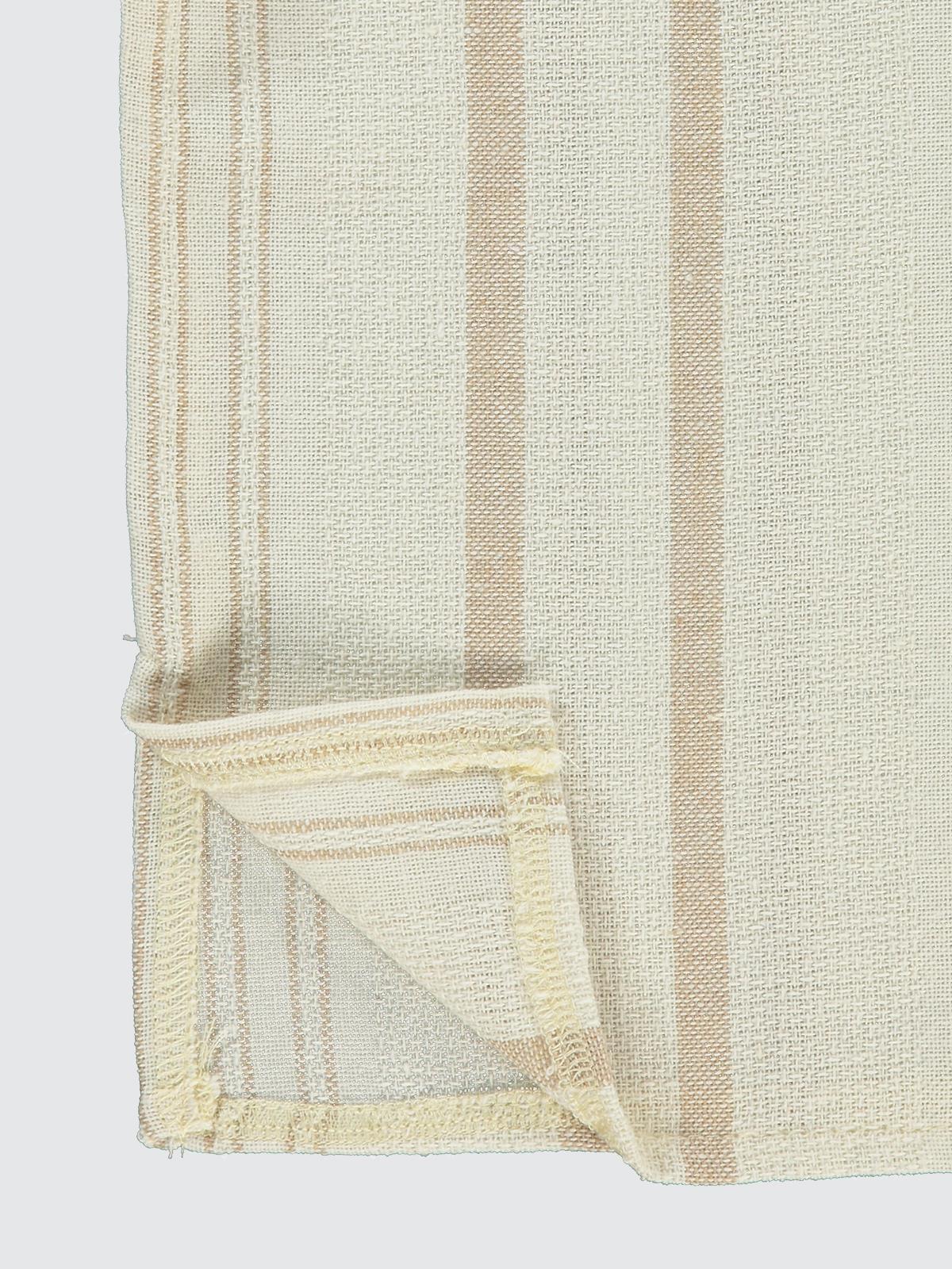 Civil Boys Çizgili Süs Düğmeli 2-5 Yaş Tişört - Bej