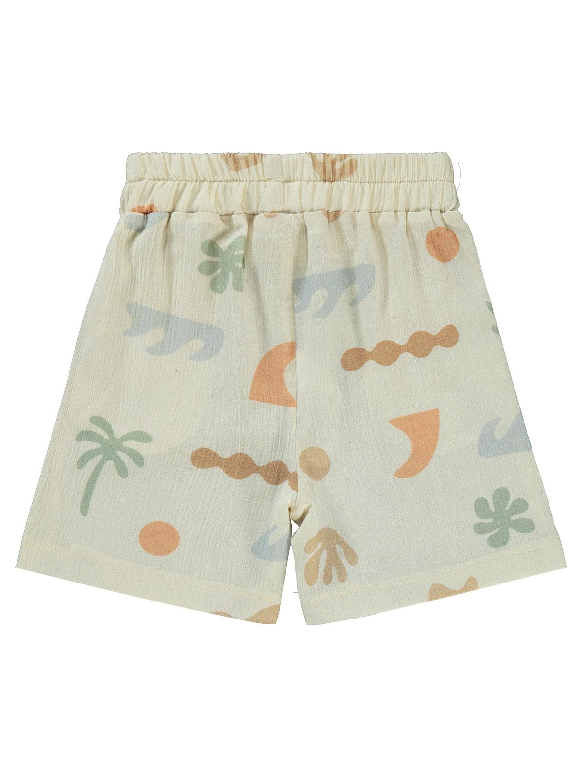 Civil Boys Kendinden Desenli 2-5 Yaş Kapri - Bej