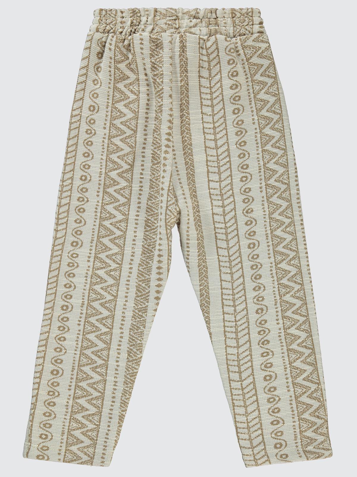 Civil Boys Kendinden Desenli Cepli 2-5 Yaş Eşofman Altı - Bej