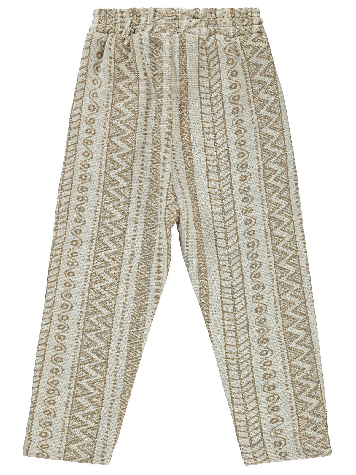 Civil Boys Kendinden Desenli Cepli 2-5 Yaş Eşofman Altı - Bej