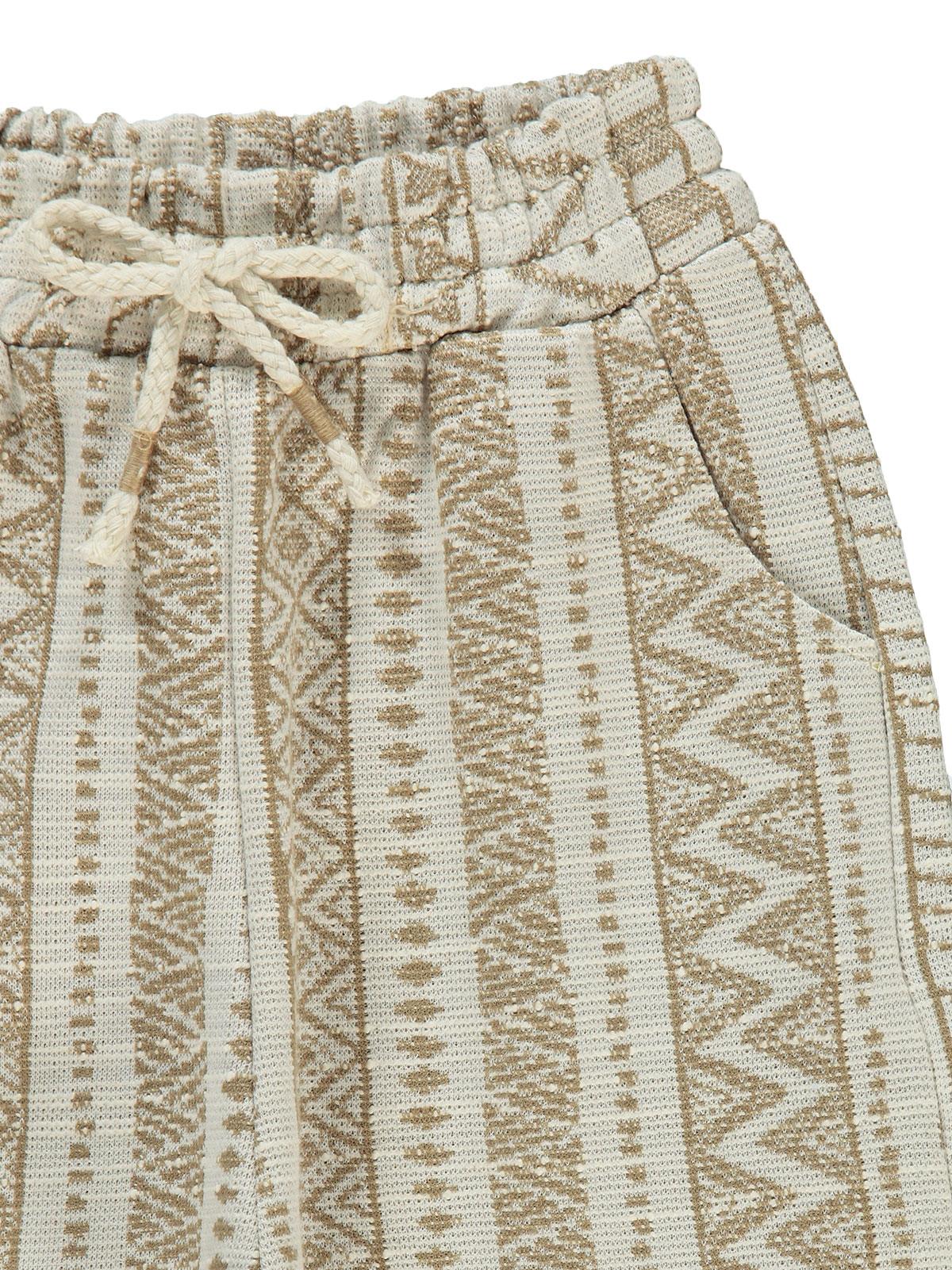 Civil Boys Kendinden Desenli Cepli 2-5 Yaş Eşofman Altı - Bej