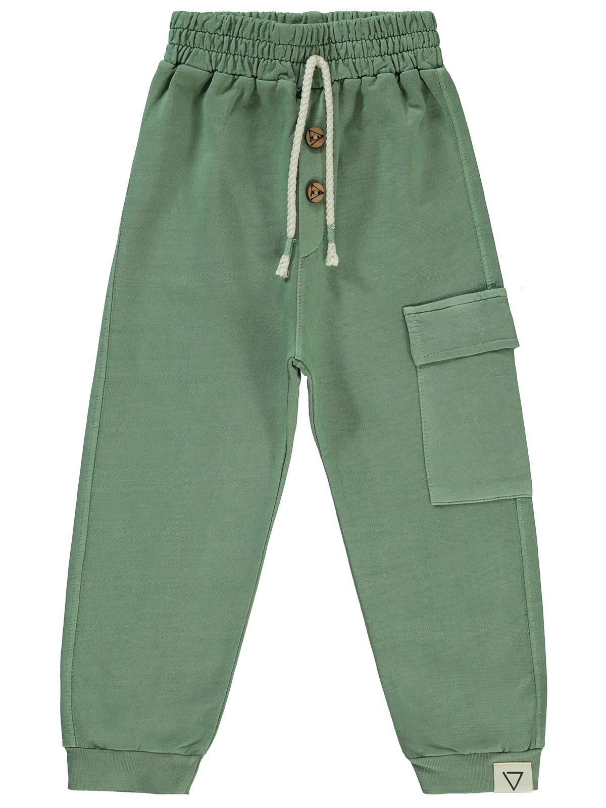 Civil Boys Yan Cepli 2-5 Yaş Eşofman Altı - Haki