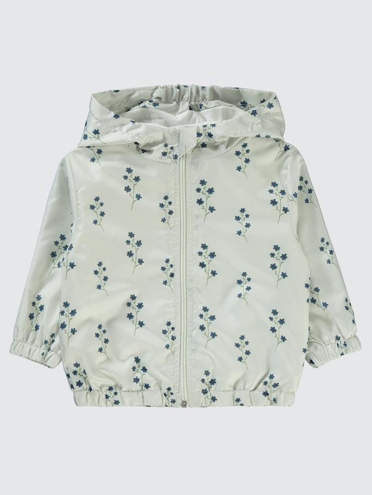 Civil Baby Çıtır Çiçek Empirmeli 6-18 Ay Yağmurluk - Ekru