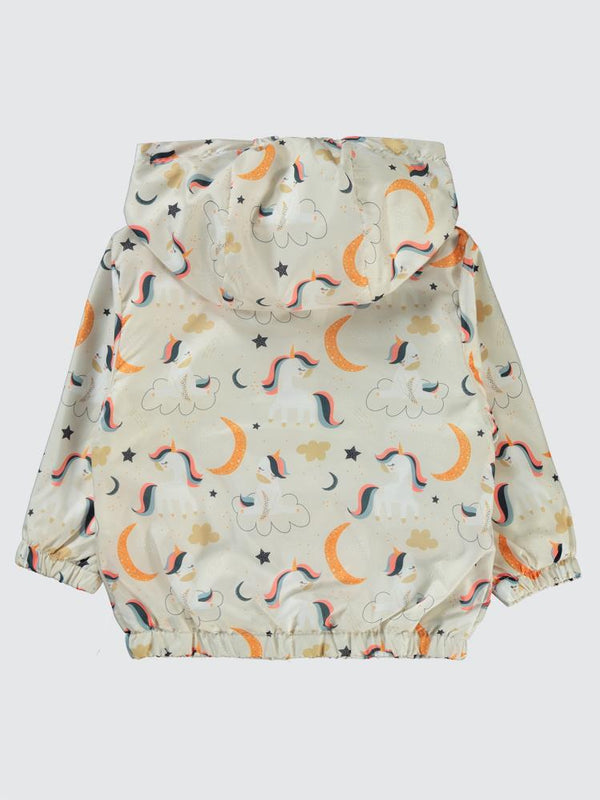 Civil Baby Unicorn Empirmeli 6-18 Ay Yağmurluk - Ekru