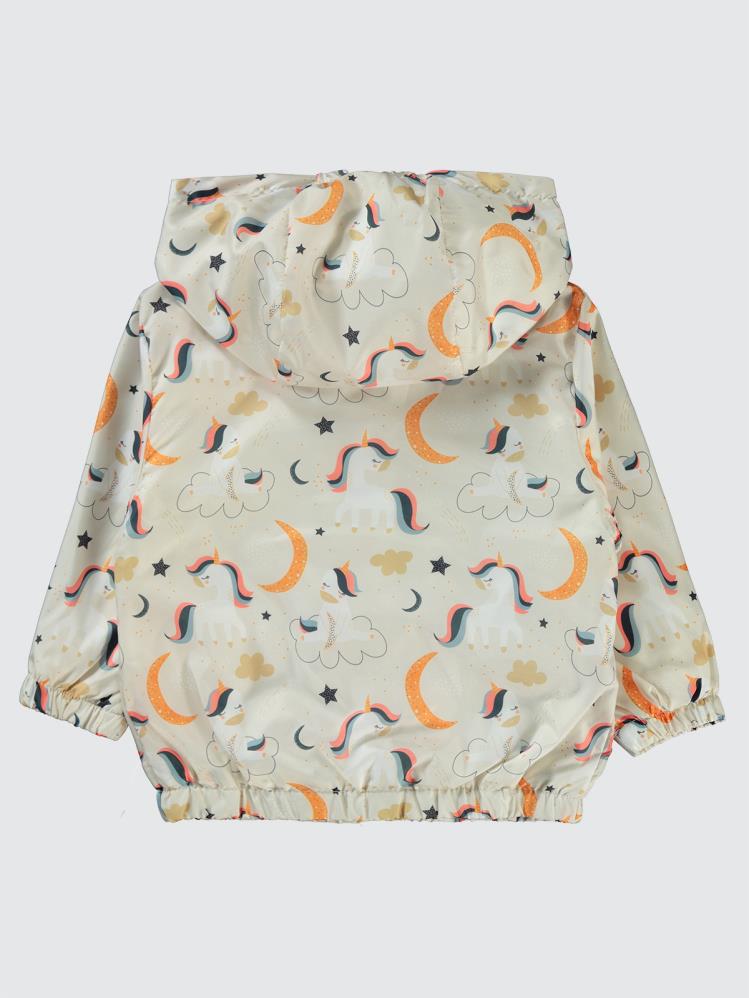 Civil Baby Unicorn Empirmeli 6-18 Ay Yağmurluk - Ekru