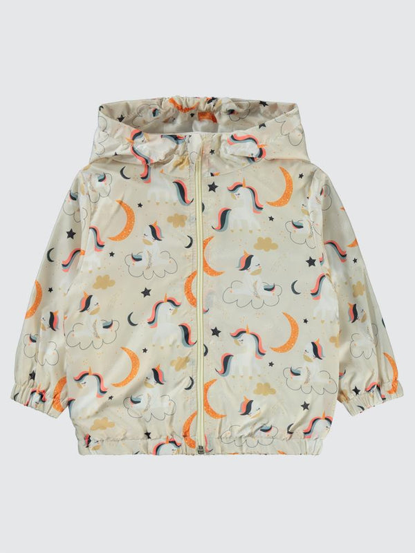 Civil Baby Unicorn Empirmeli 6-18 Ay Yağmurluk - Ekru