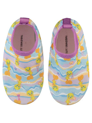 Tweety Baskılı Tabanlı 21-25 Numara Deniz Ayakkabısı - Mavi