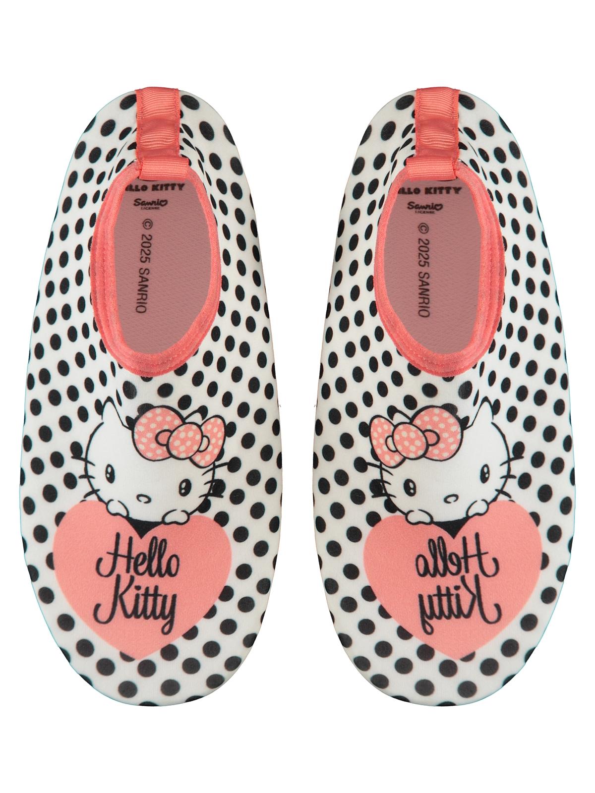 Hello Kitty Baskılı Tabanlı 31-35 Numara Deniz Ayakkabısı - Beyaz