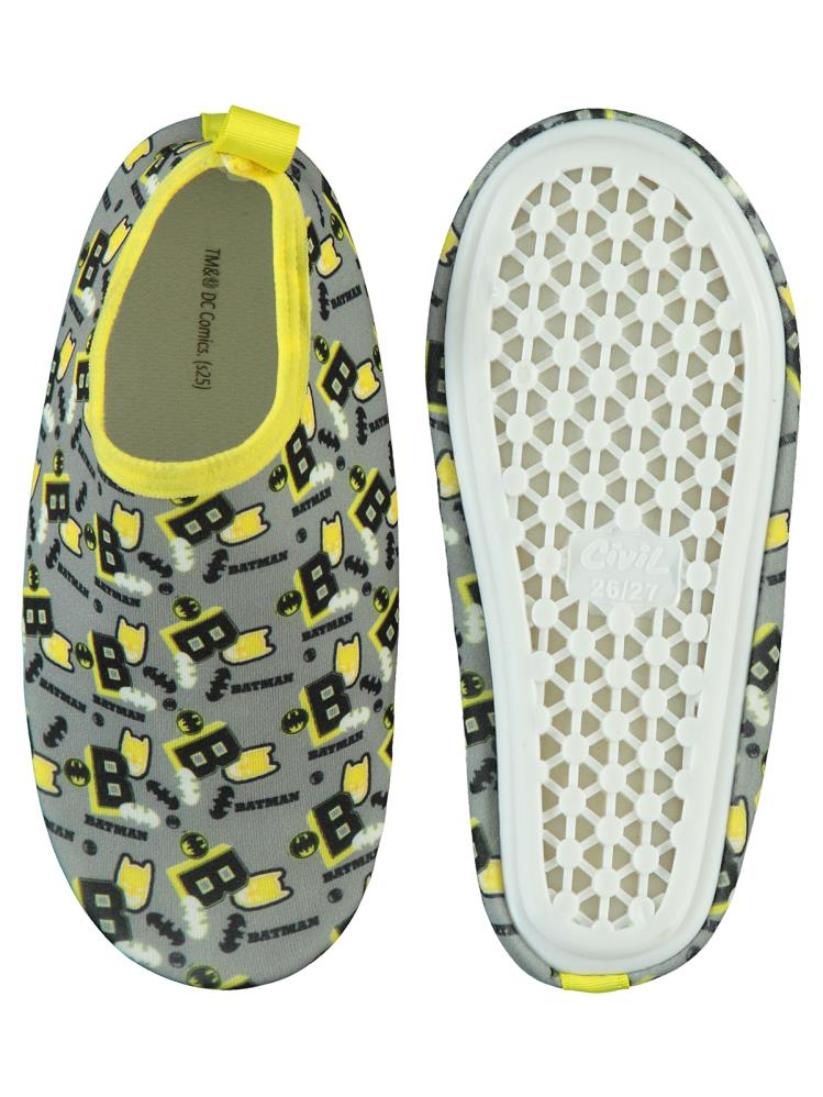 Batman Baskılı Tabanlı 26-30 Numara Deniz Ayakkabısı - Gri