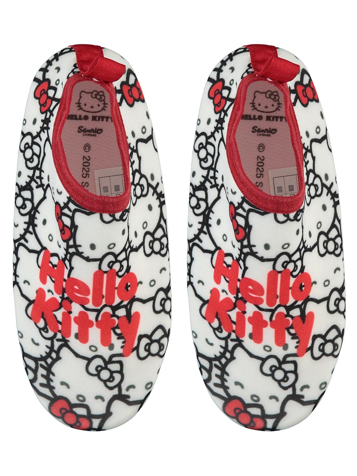 Hello Kitty Baskılı Tabanlı 26-30 Numara Deniz Ayakkabısı - Beyaz