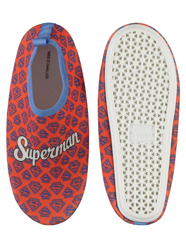 Superman Baskılı Tabanlı 32-36 Numara Deniz Ayakkabısı - Kırmızı