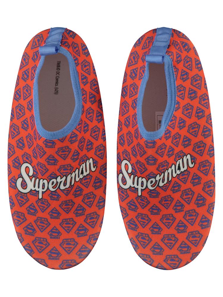 Superman Baskılı Tabanlı 32-36 Numara Deniz Ayakkabısı - Kırmızı