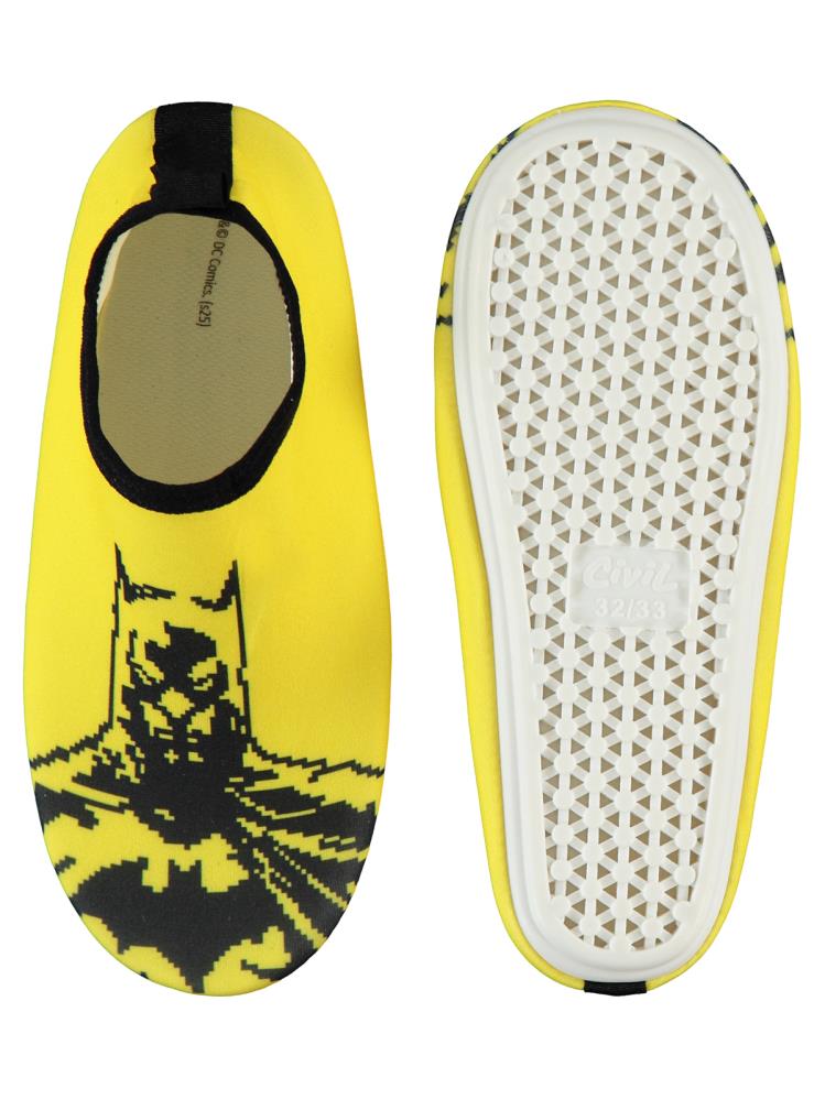 Batman Baskılı Tabanlı 31-35 Numara Deniz Ayakkabısı - Sarı