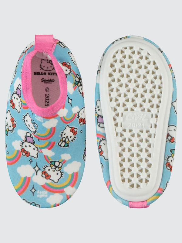Hello Kitty Baskılı Tabanlı 20-24 Numara Deniz Ayakkabısı - Mavi