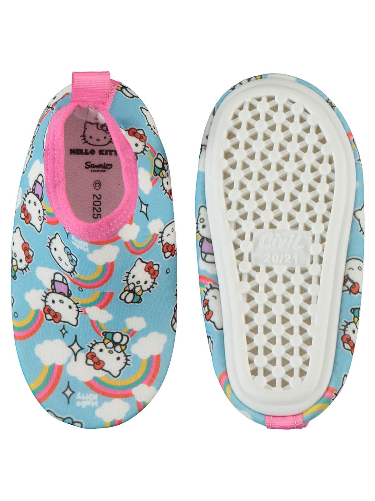 Hello Kitty Baskılı Tabanlı 20-24 Numara Deniz Ayakkabısı - Mavi