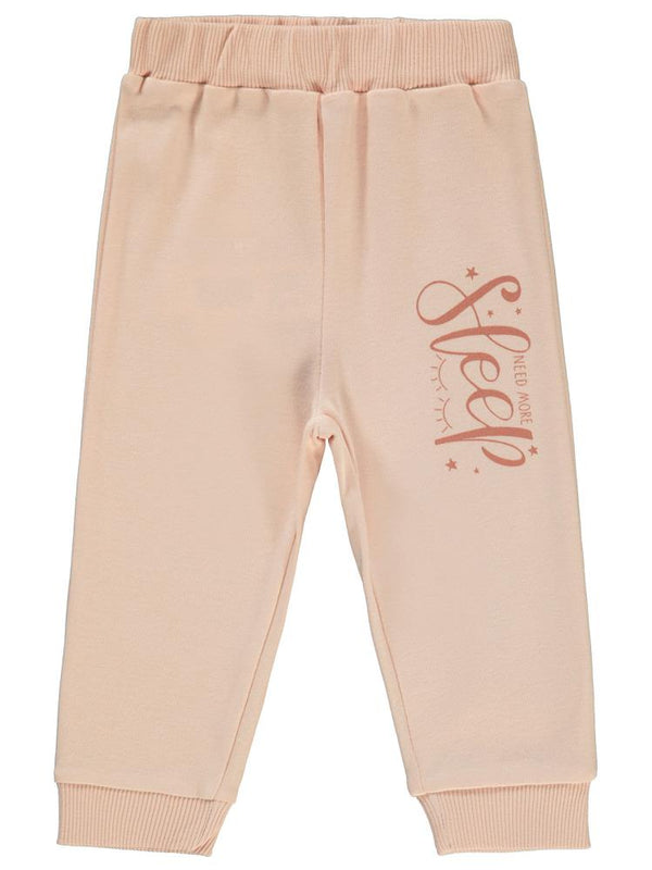 Civil Baby Sleep Baskılı 6-18 Ay Tek Alt Bebe - Pudra