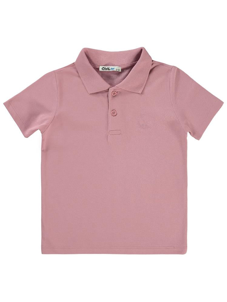Civil Boys Yelken Nakışlı Lakos 2-5 Yaş Tişört - Pembe